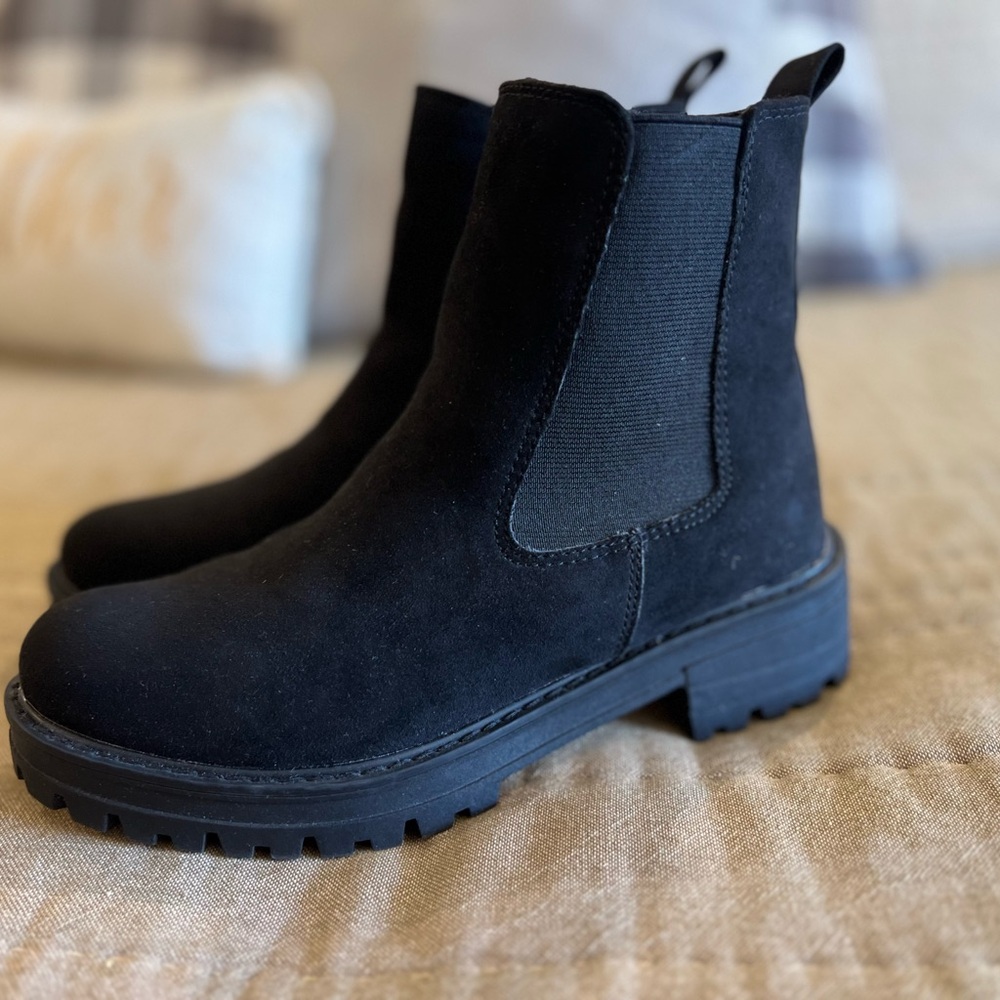 Black Suede Ankle Boots